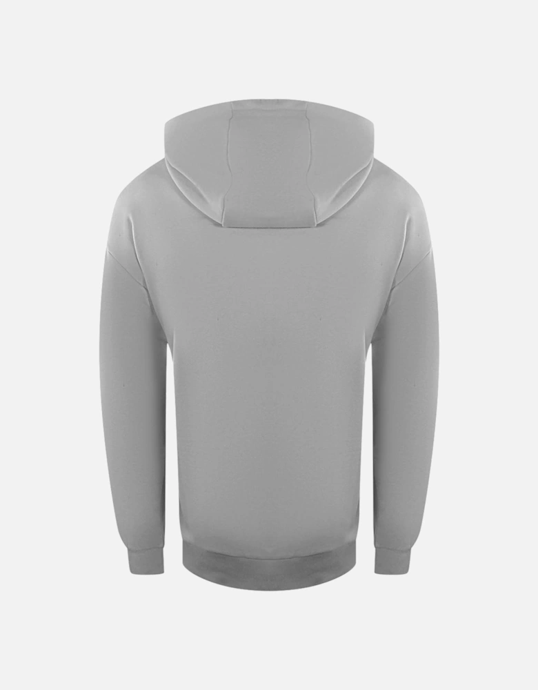 Small Block Logo Grey Zip-Up Hoodie