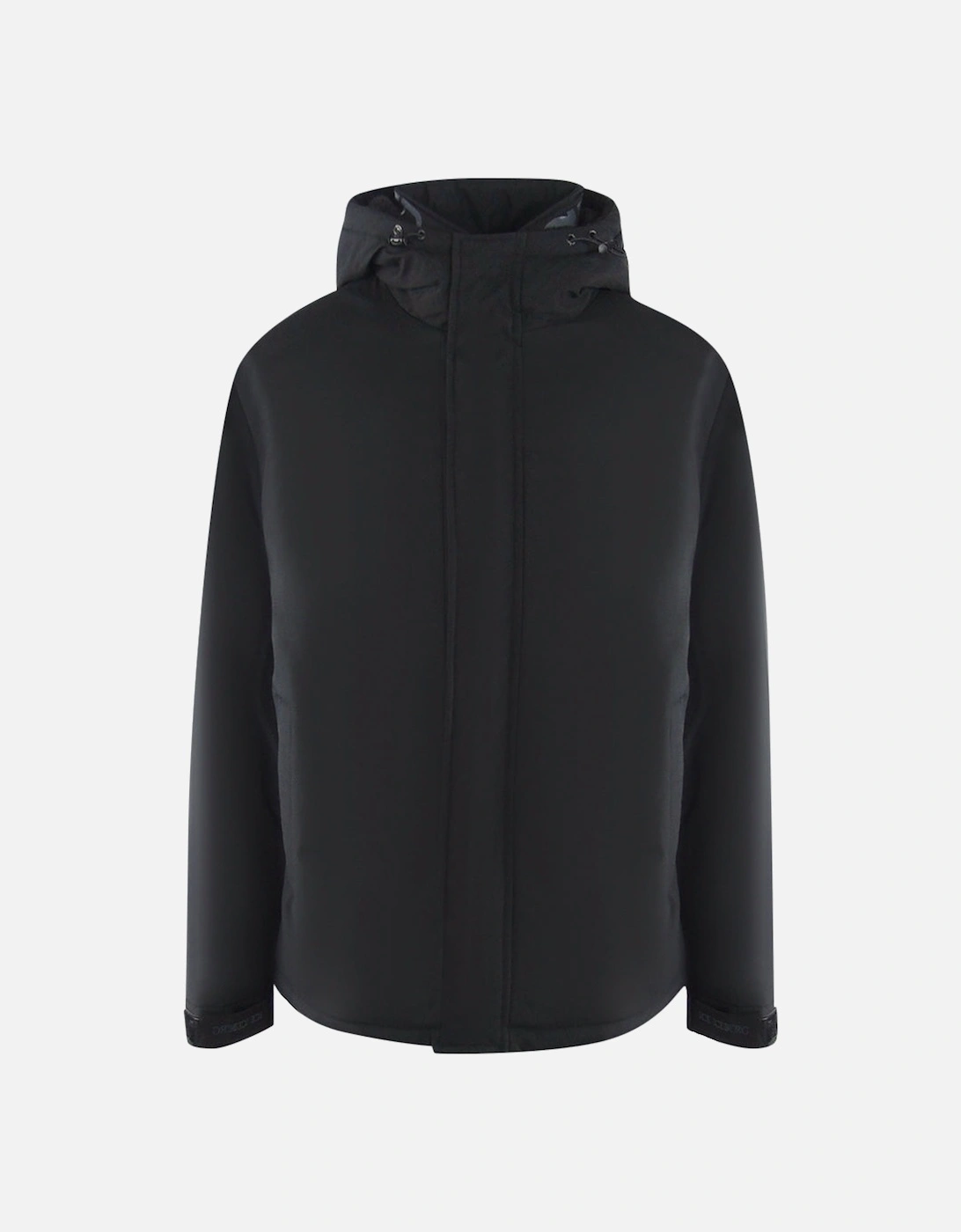 Plain Hooded Black Jacket, 4 of 3