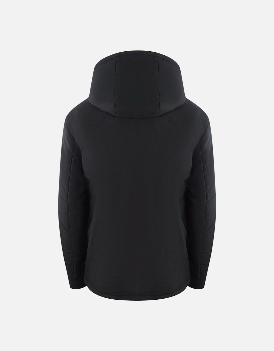 Plain Hooded Black Jacket