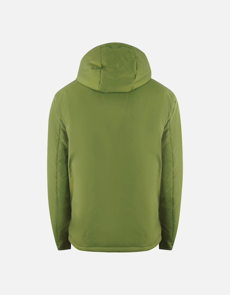 Plain Hooded Green Jacket