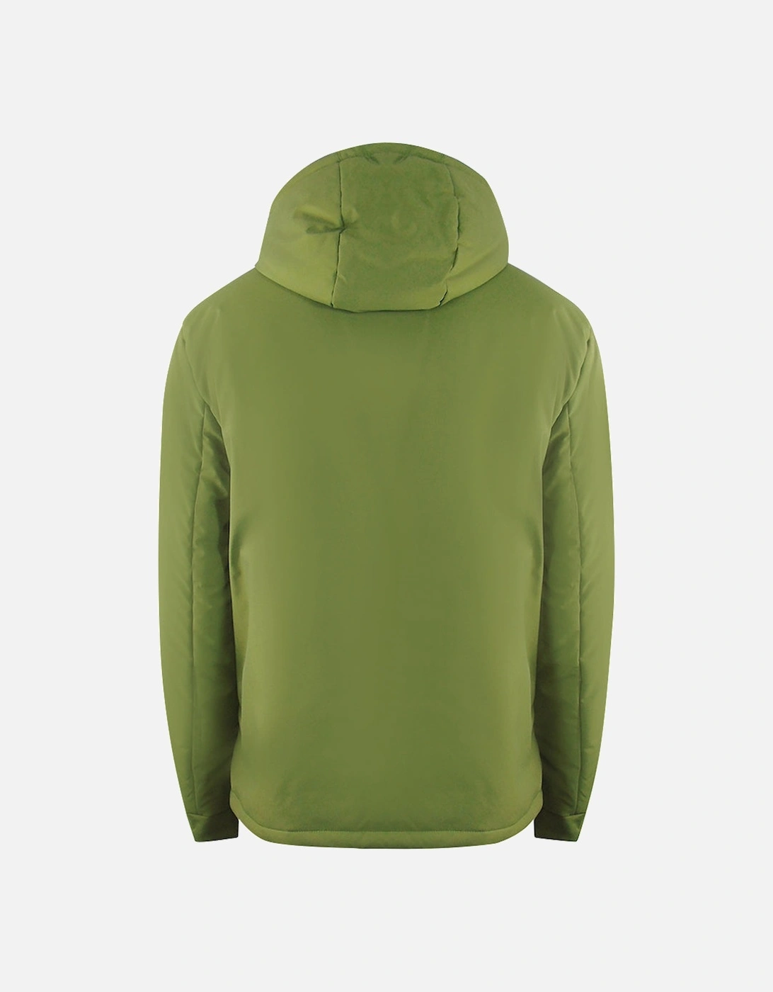 Plain Hooded Green Jacket