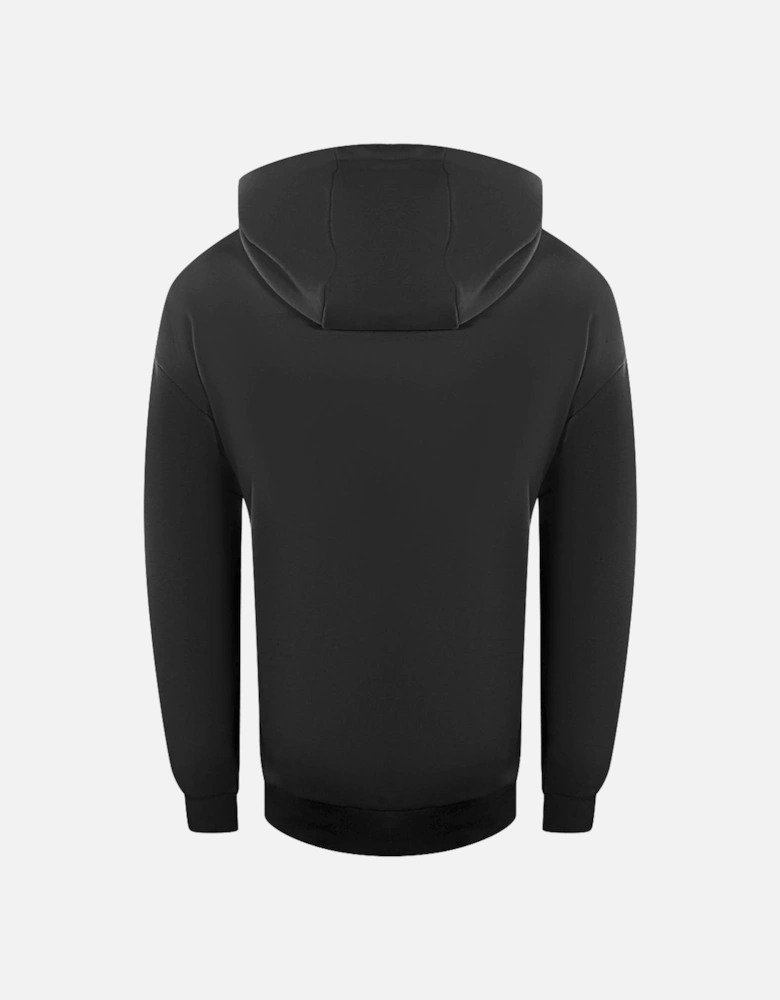 Small Block Logo Black Zip-Up Hoodie