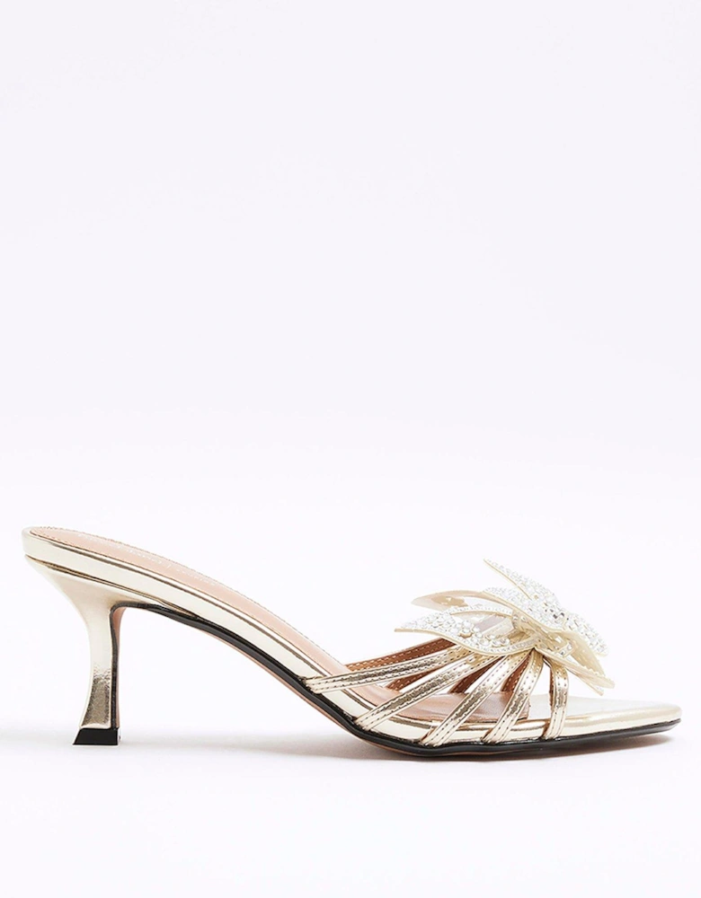 Butterfly Mules - Gold