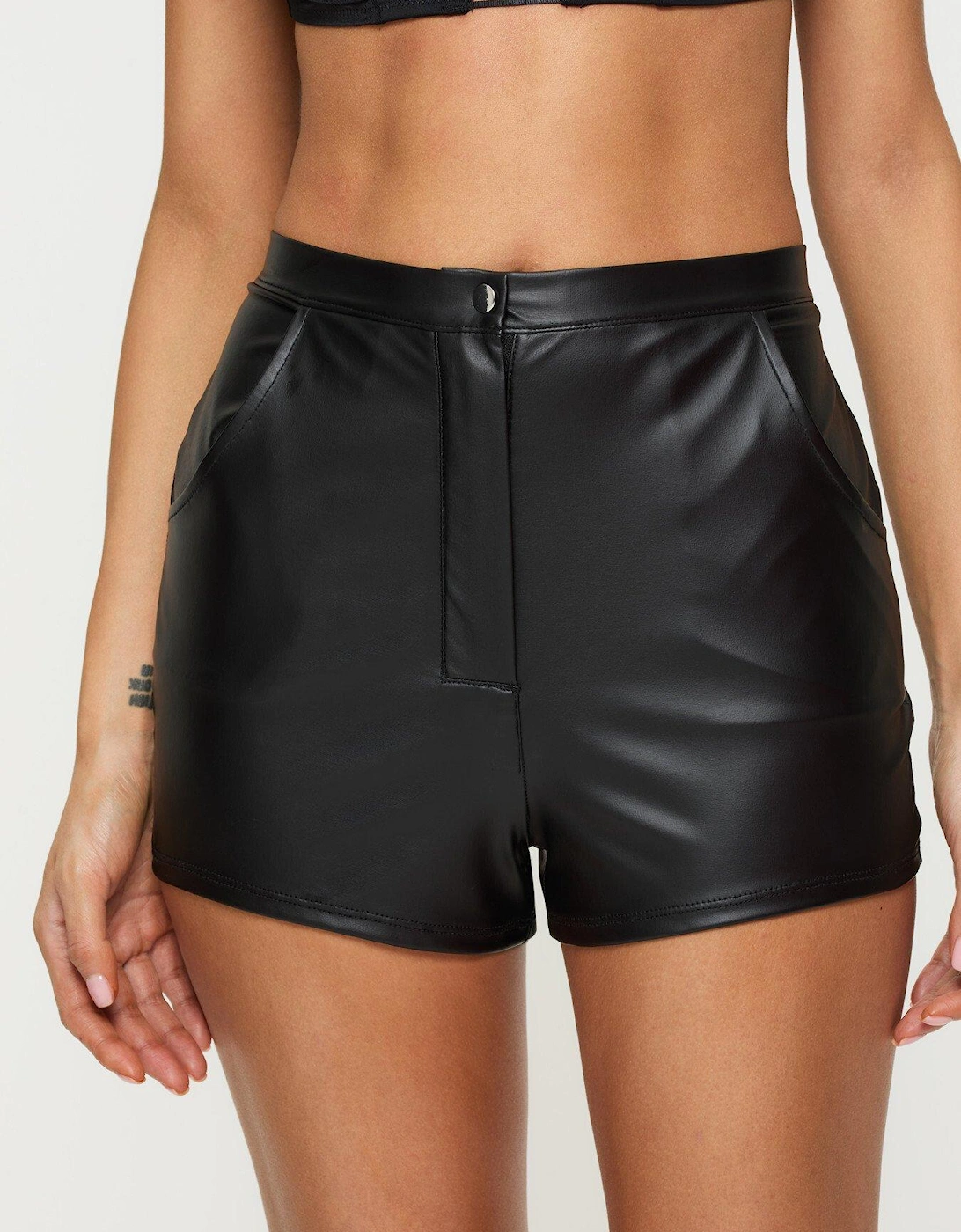 Plain PU Short, 2 of 1