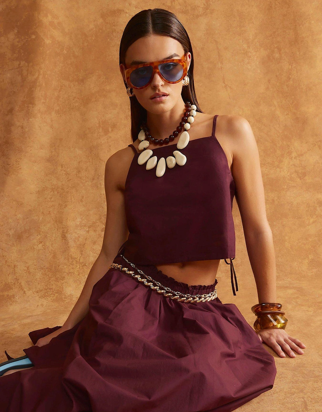 Poplin Cami Top - Purple, 2 of 1