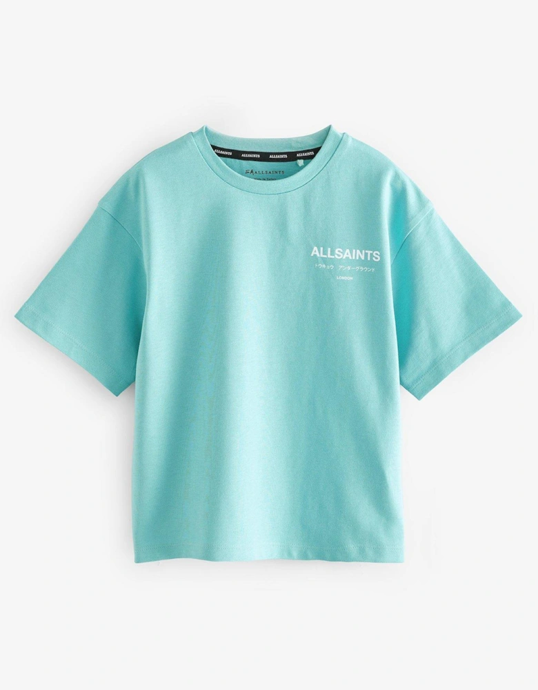 All Saints Boys Logo T-Shirt - Blue