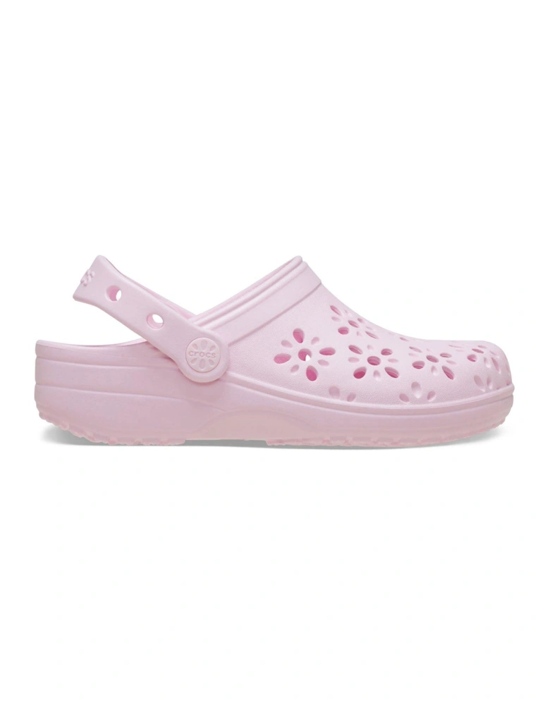 Classic Floral Cut Out Clog K - Pink