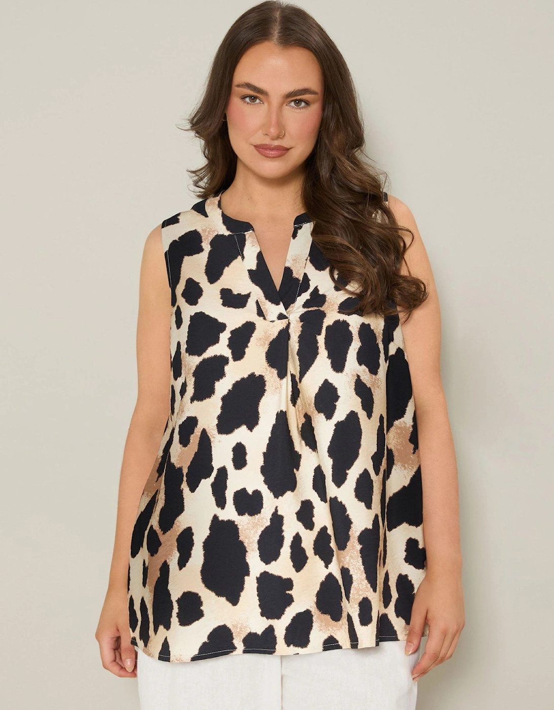 Pleat Swing Vest - Natural, 2 of 1