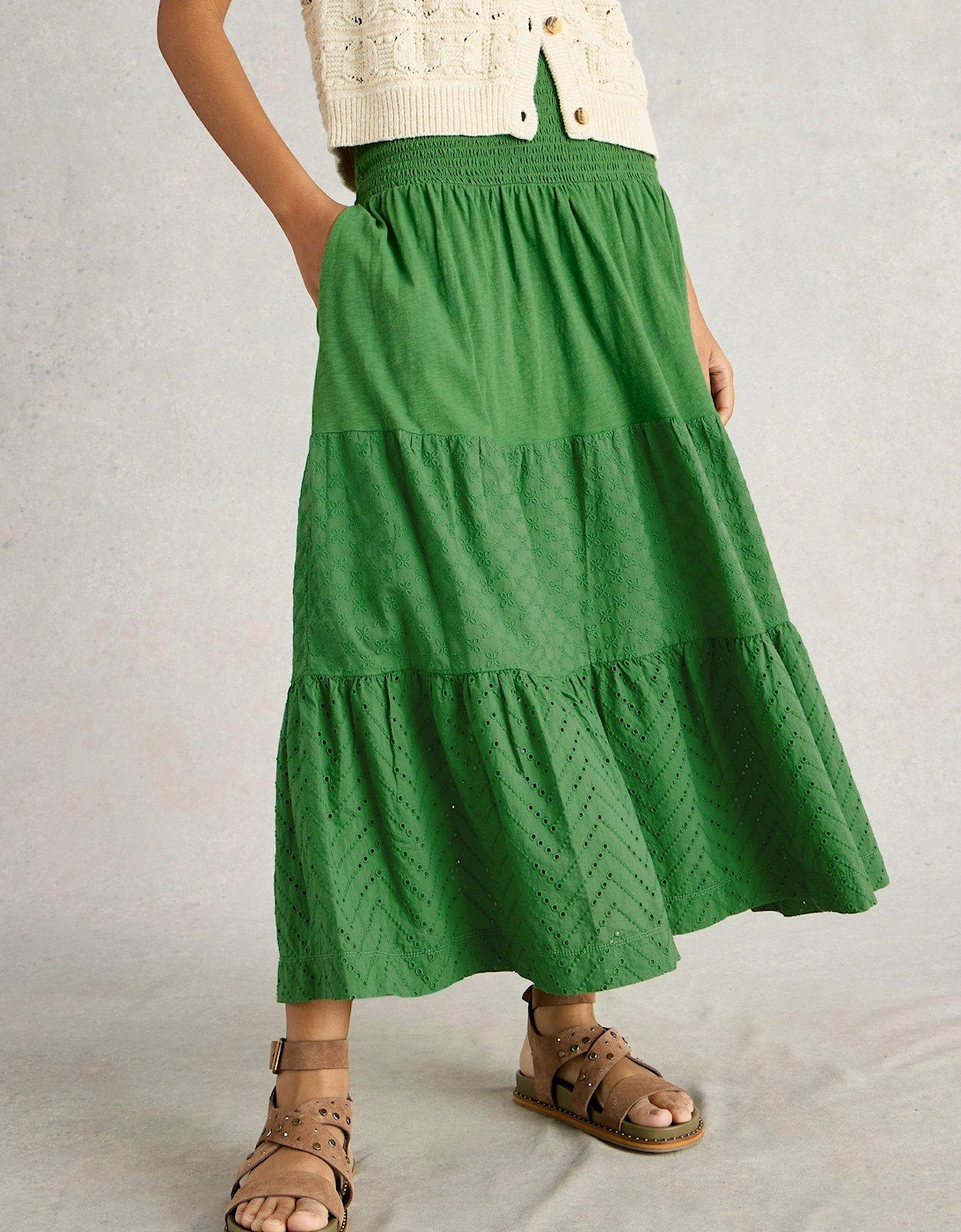 Marissa Broderie Maxi Skirt, 2 of 1
