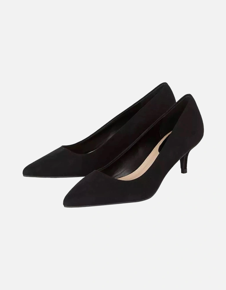 Womens/Ladies Dove Kitten Heel Court Shoes