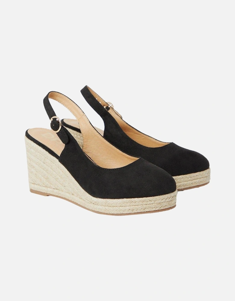Womens/Ladies Riya Sling Back Wide Wedge