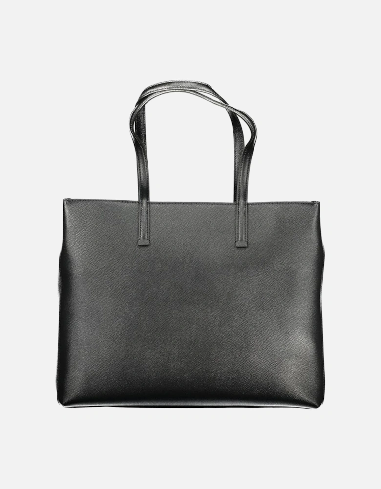 Elegant Handbag with Contrasting Accents Women - Black
