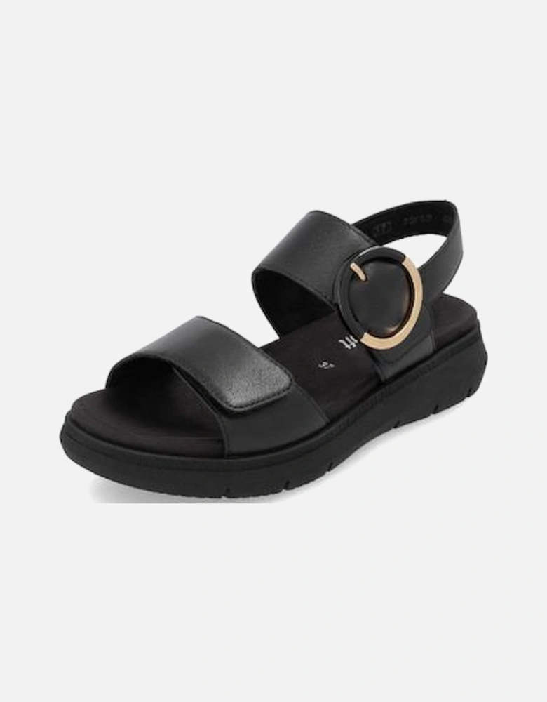 Ladies sandal D2K50-00 in Black