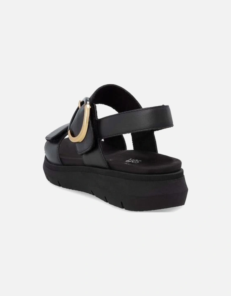 Ladies sandal D2K50-00 in Black