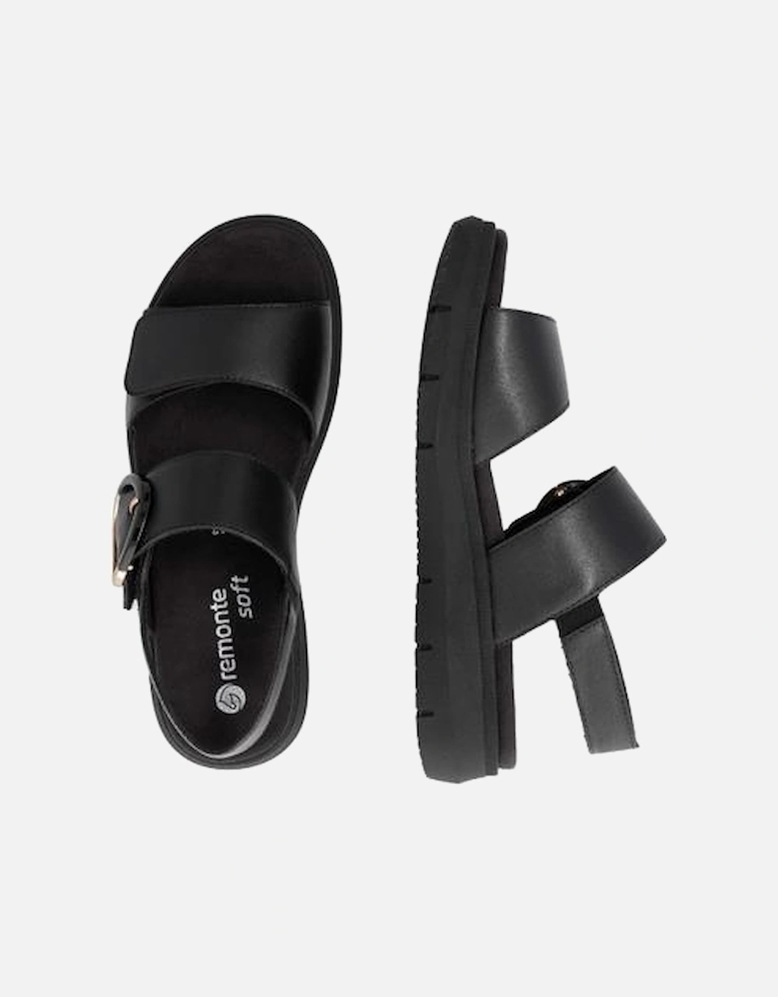 Ladies sandal D2K50-00 in Black