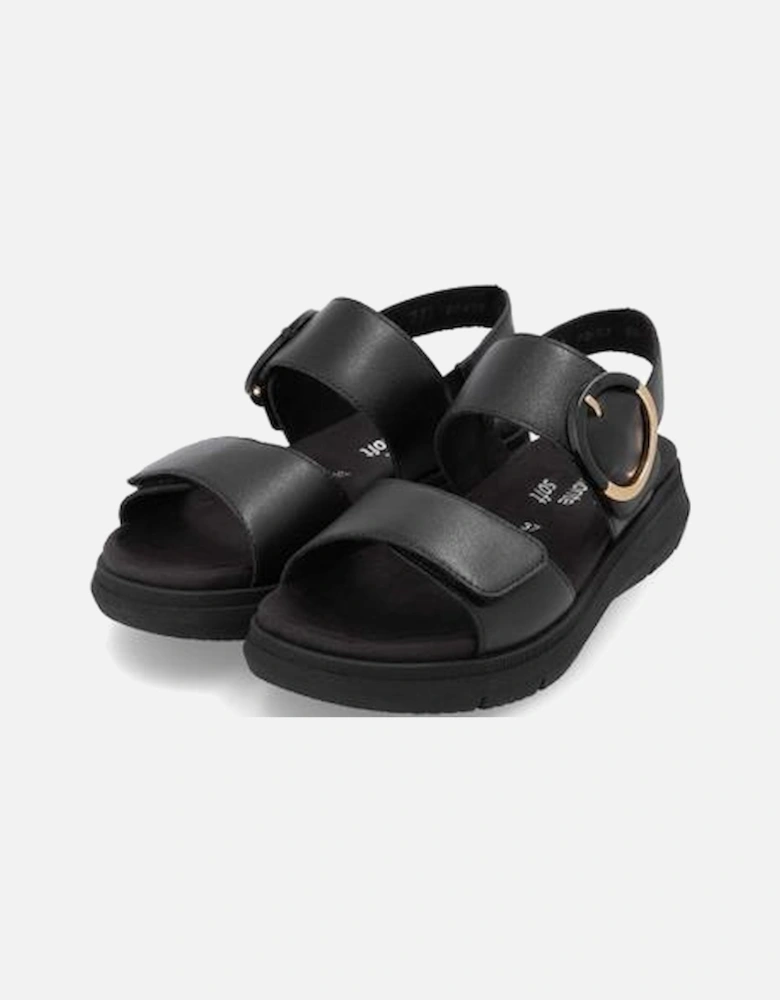 Ladies sandal D2K50-00 in Black