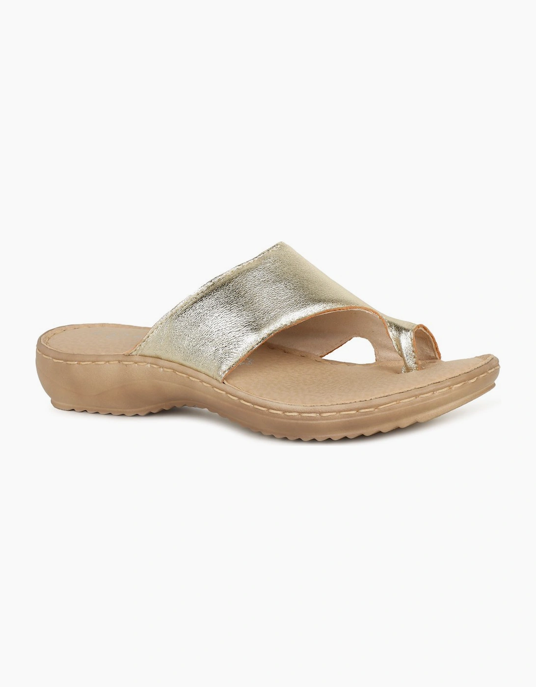 Marco Tozzi Women's Dream Womens Mule Sandals - Gold - Size: 7