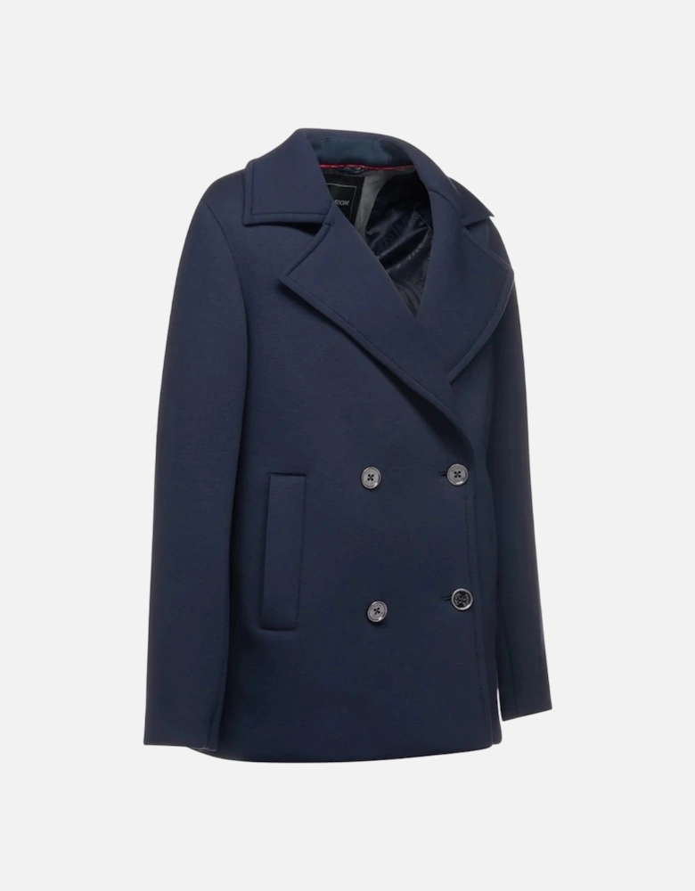 Womens/Ladies Gardenia Double-Breasted Peacoat