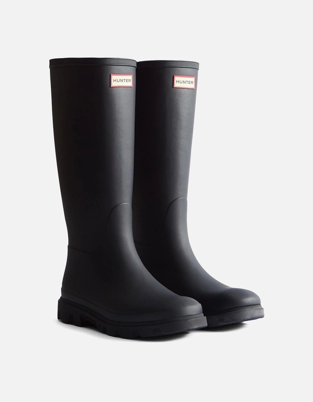 Hunter Unisex Black Downpour Tall Wellington Boots - : 7/7 Size 7 Uk