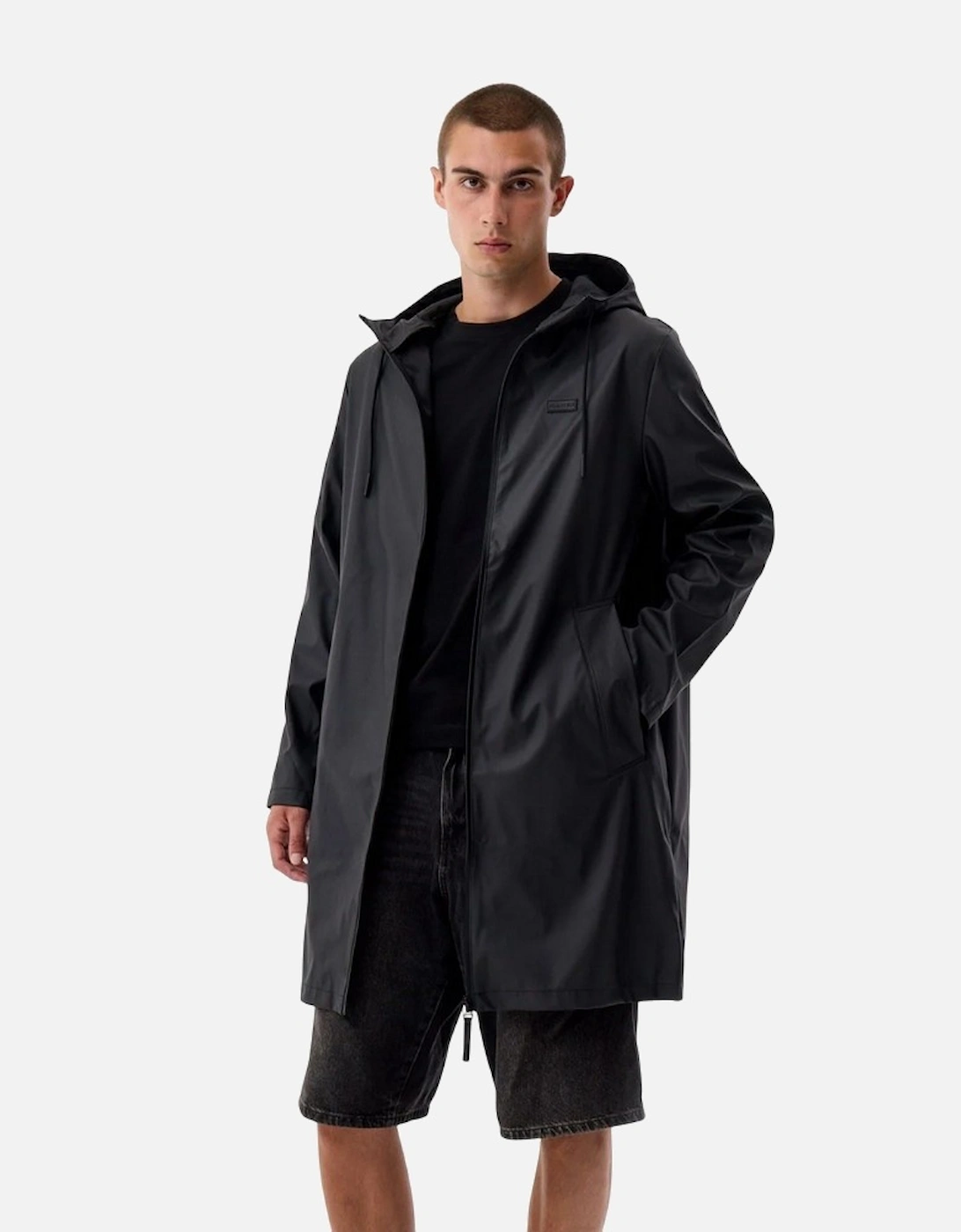 Hunter Unisex Black Adult Andrea Raincoat - : 38/Regular/12 M