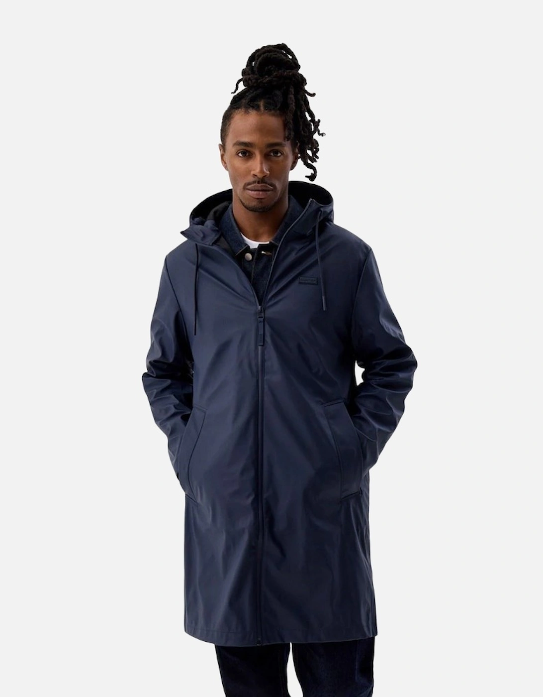 Hunter Unisex Navy Adult Andrea Raincoat - : 38/Regular/12 M