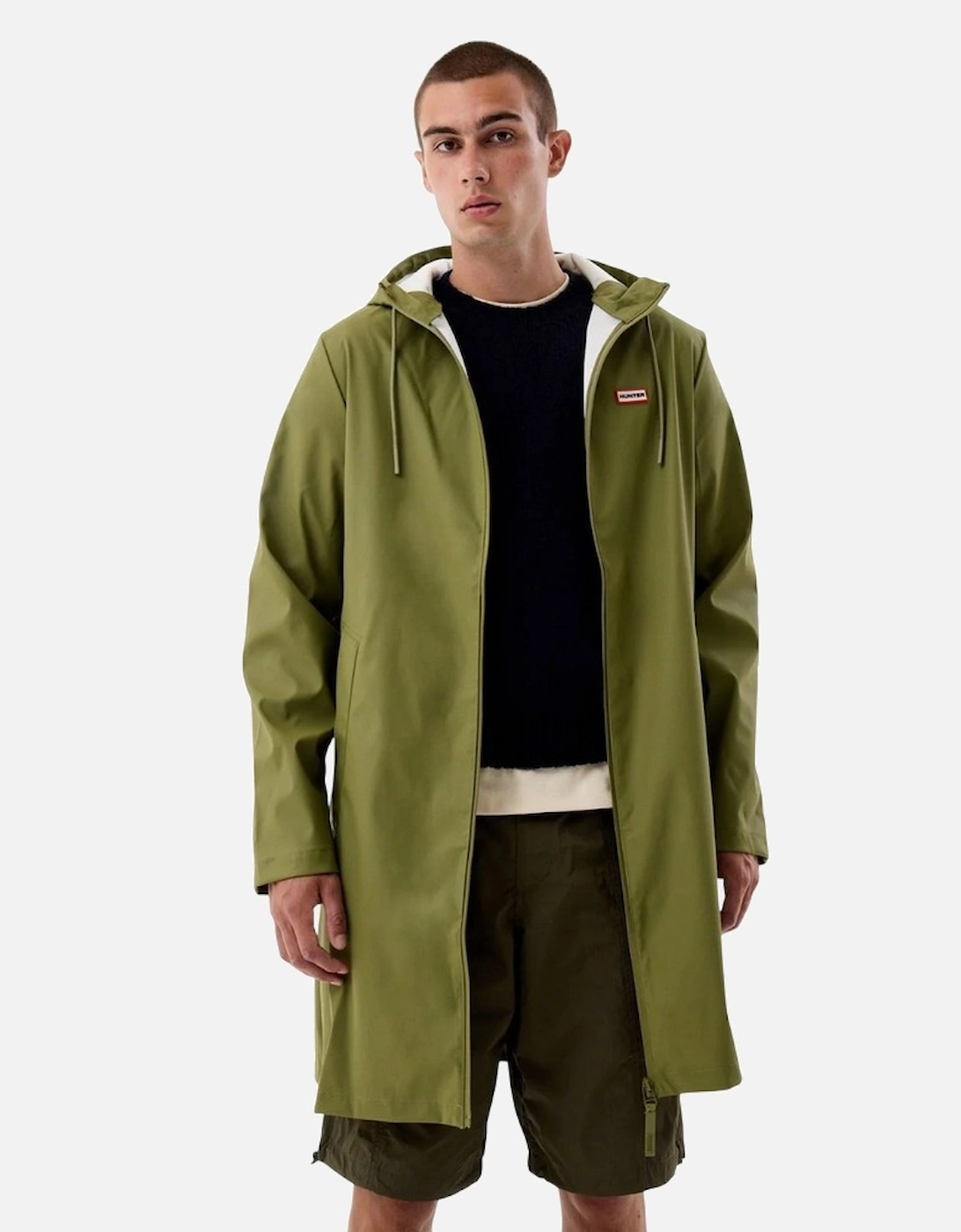 Hunter Unisex Green Adult Andrea Raincoat - : 38/Regular/12 M