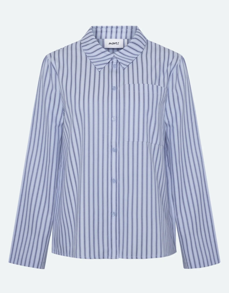 Rosalina stripe shirt in light blue