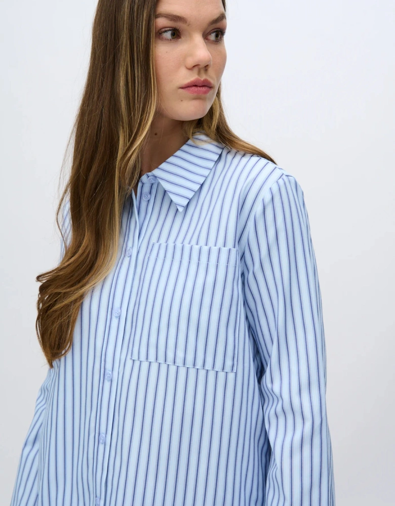 Rosalina stripe shirt in light blue