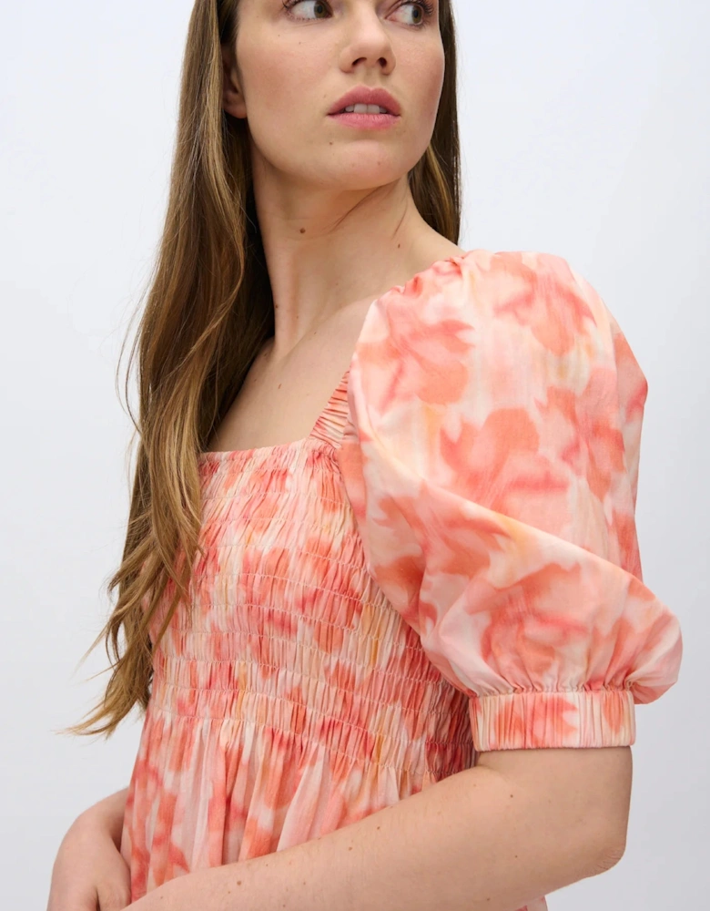 Aleah midi smock dress