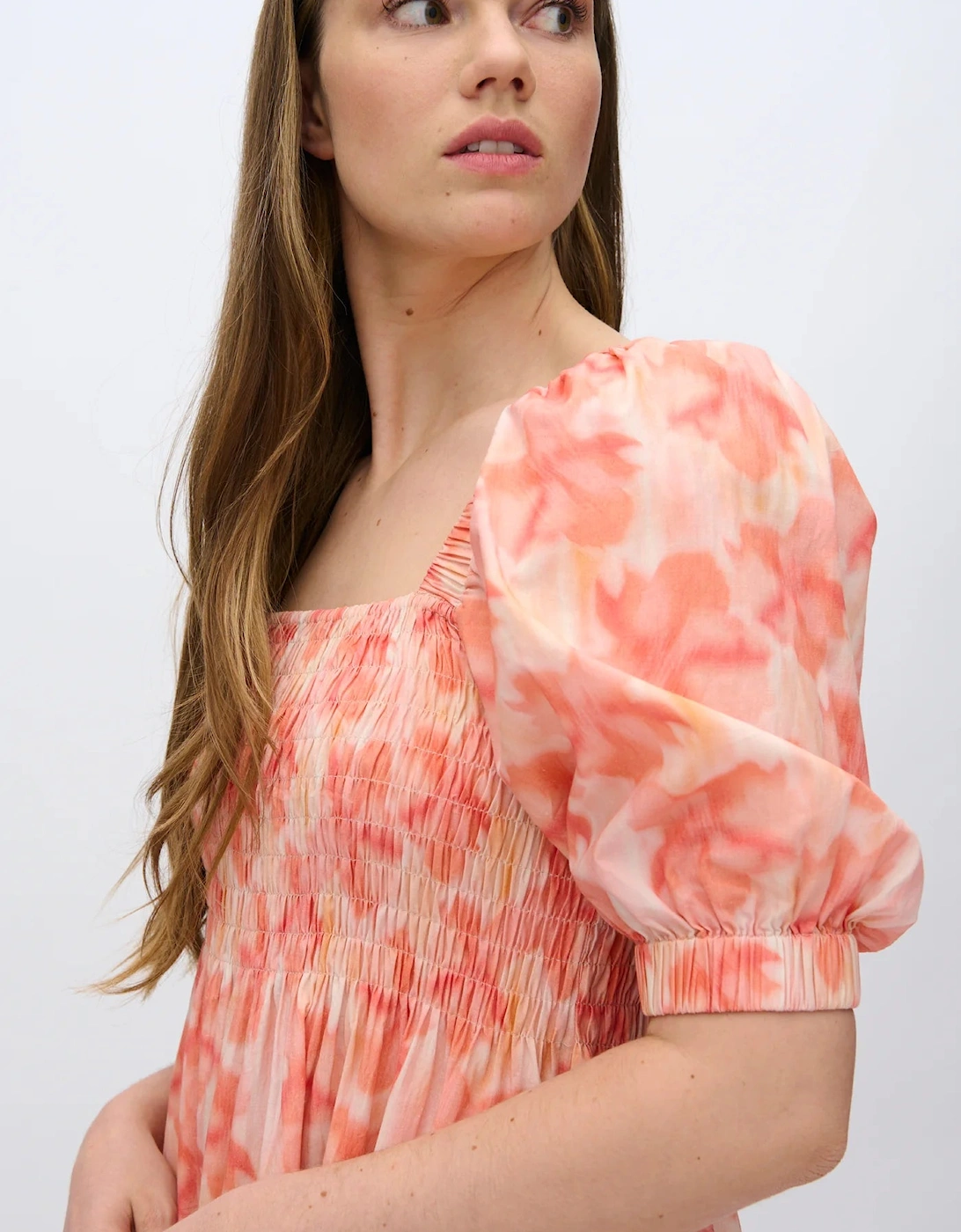 Aleah midi smock dress