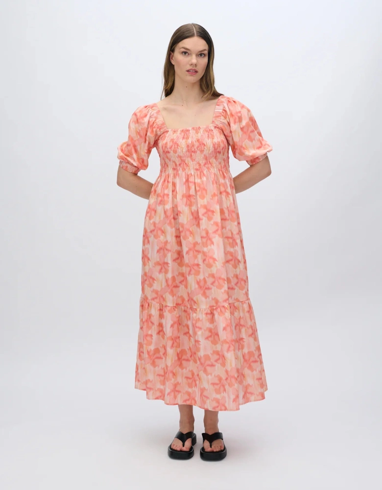 Aleah midi smock dress