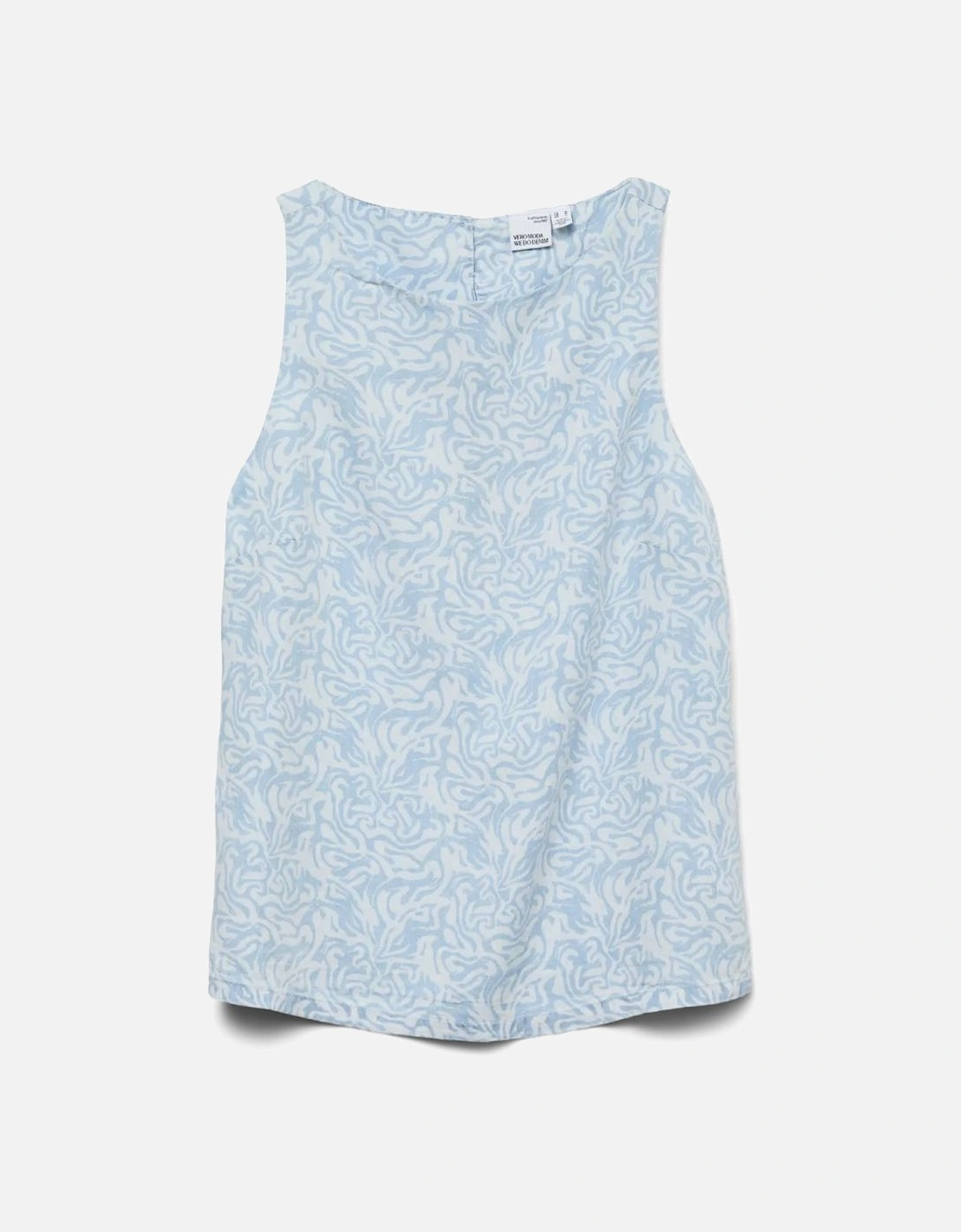 Fleur Sleeveless Tencel Top Light Blue Denim Lina, 2 of 1
