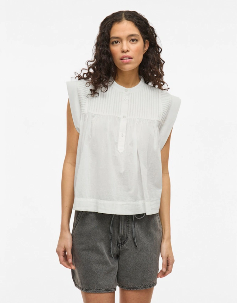 Women's Katinka Sleeveless Short Shirt Snow White