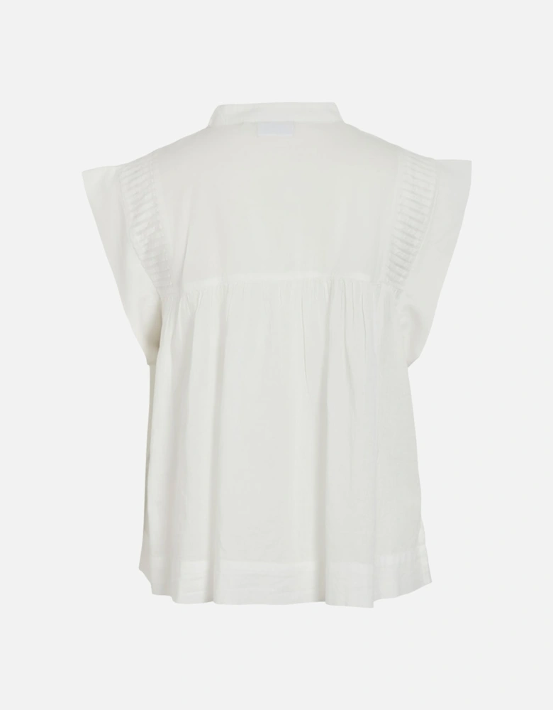 Women's Katinka Sleeveless Short Shirt Snow White