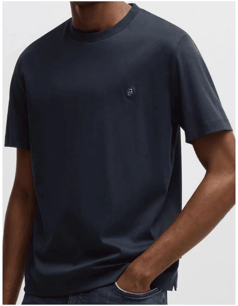 C-Taut 01 Logo Slim Fit Navy T-Shirt