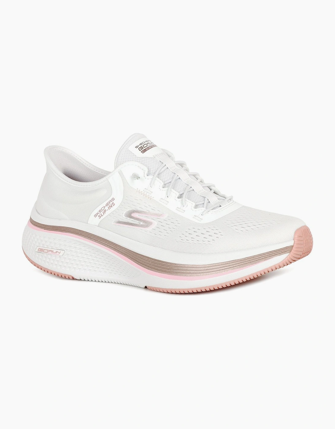 Skechers Women's White Go Run Elevate Slip In Trainers - Size: 7