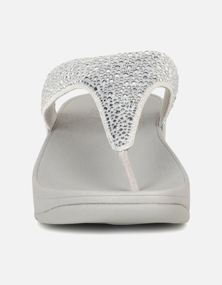 Lulu Crystal Mix Womens Toe Post Sandals