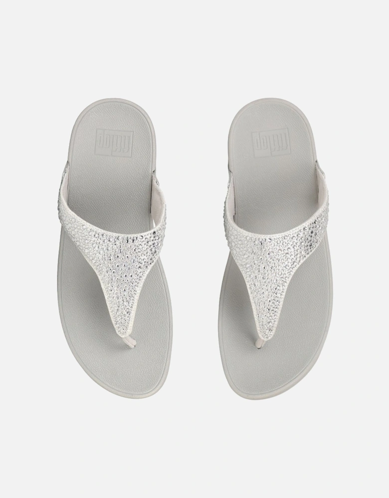 Lulu Crystal Mix Womens Toe Post Sandals