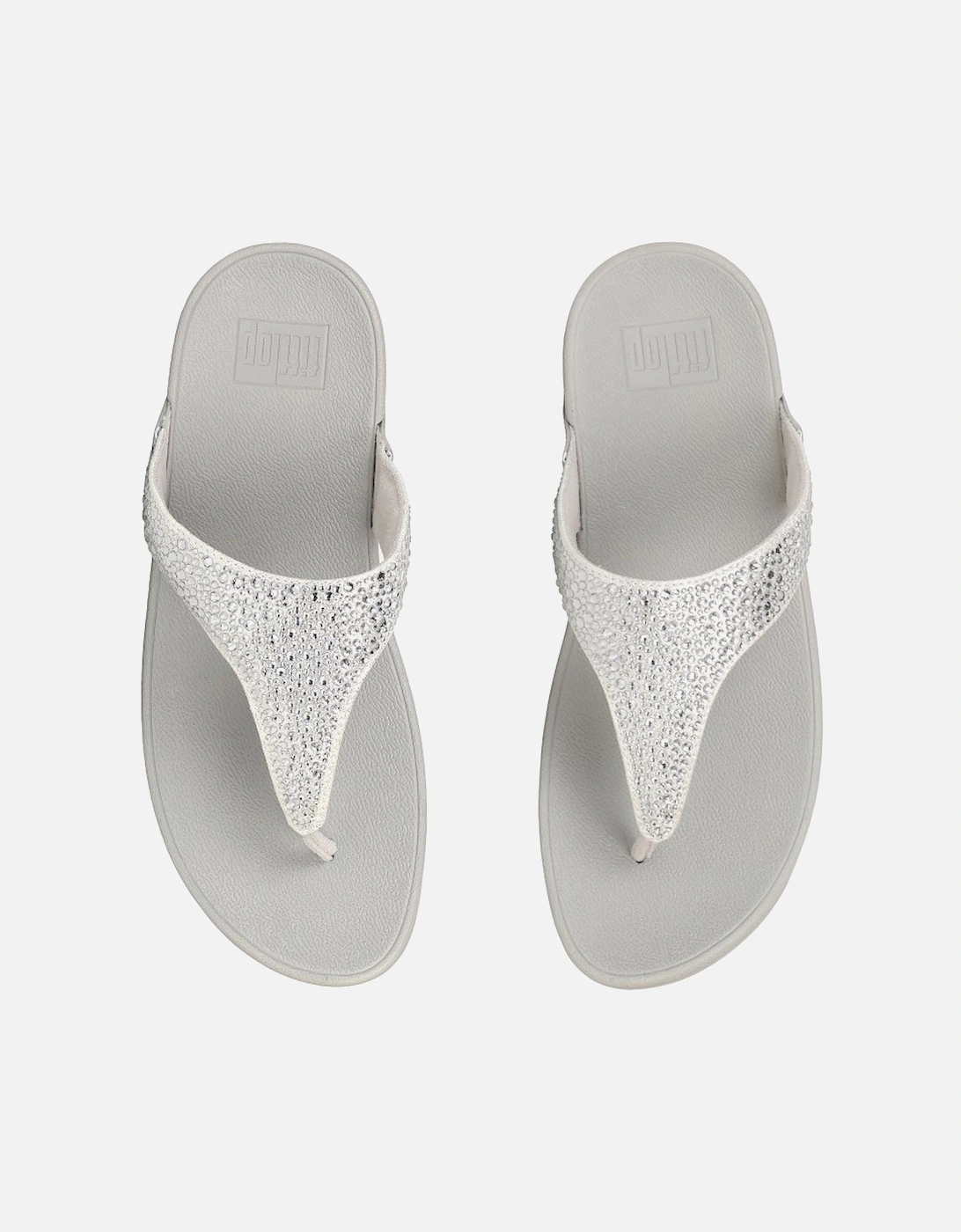 Lulu Crystal Mix Womens Toe Post Sandals