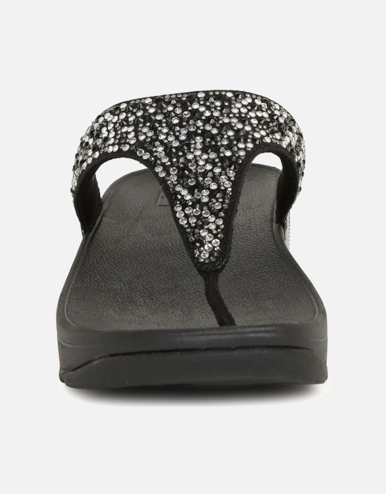 Lulu Crystal Mix Womens Toe Post Sandals
