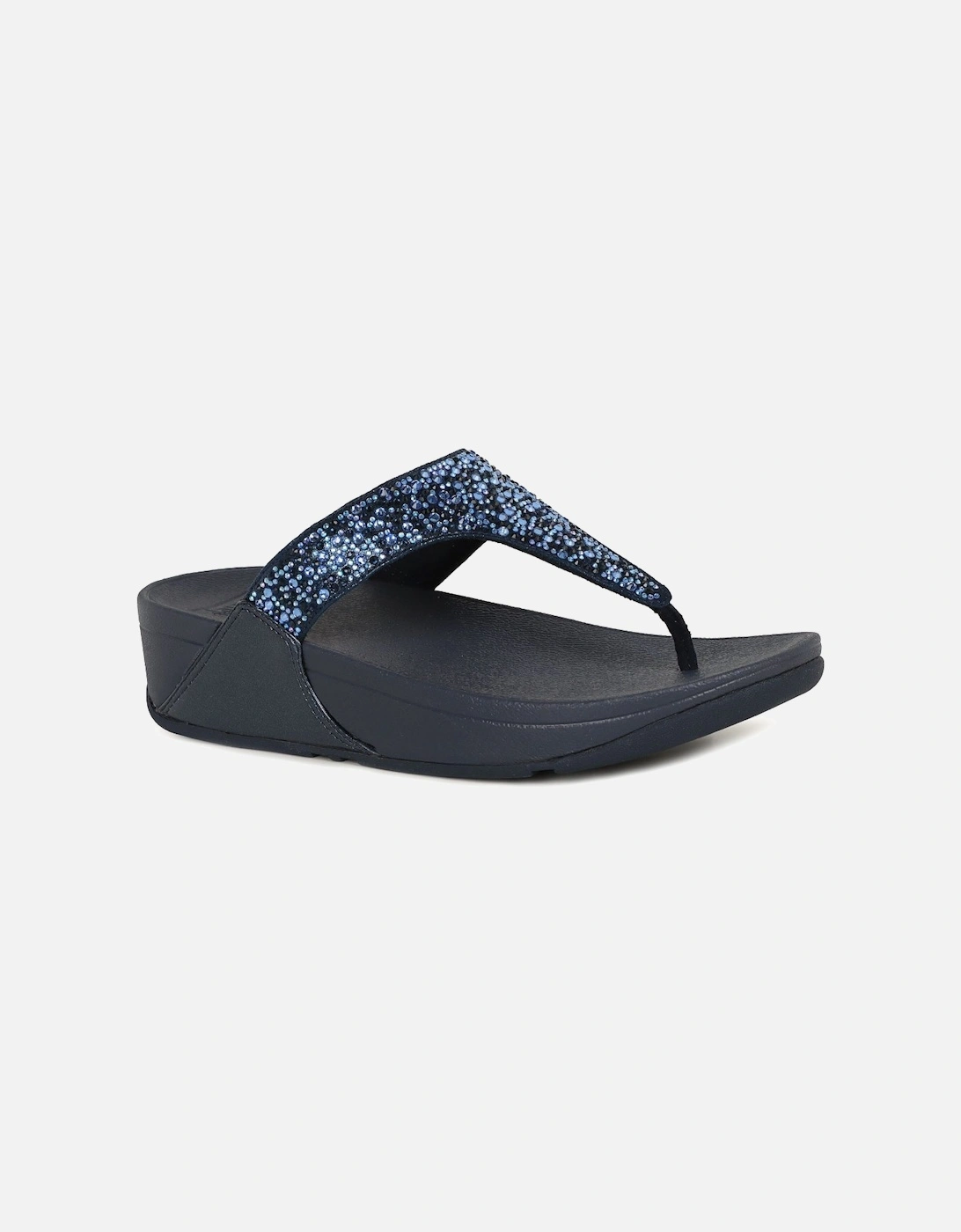 Lulu Crystal Mix Womens Toe Post Sandals, 8 of 7