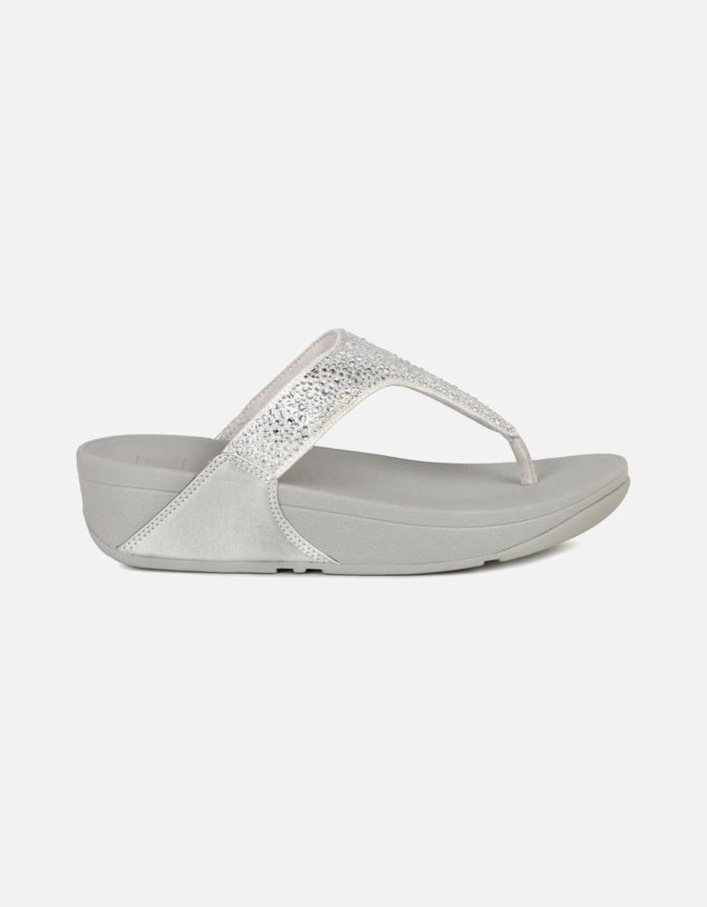 Lulu Crystal Mix Womens Toe Post Sandals