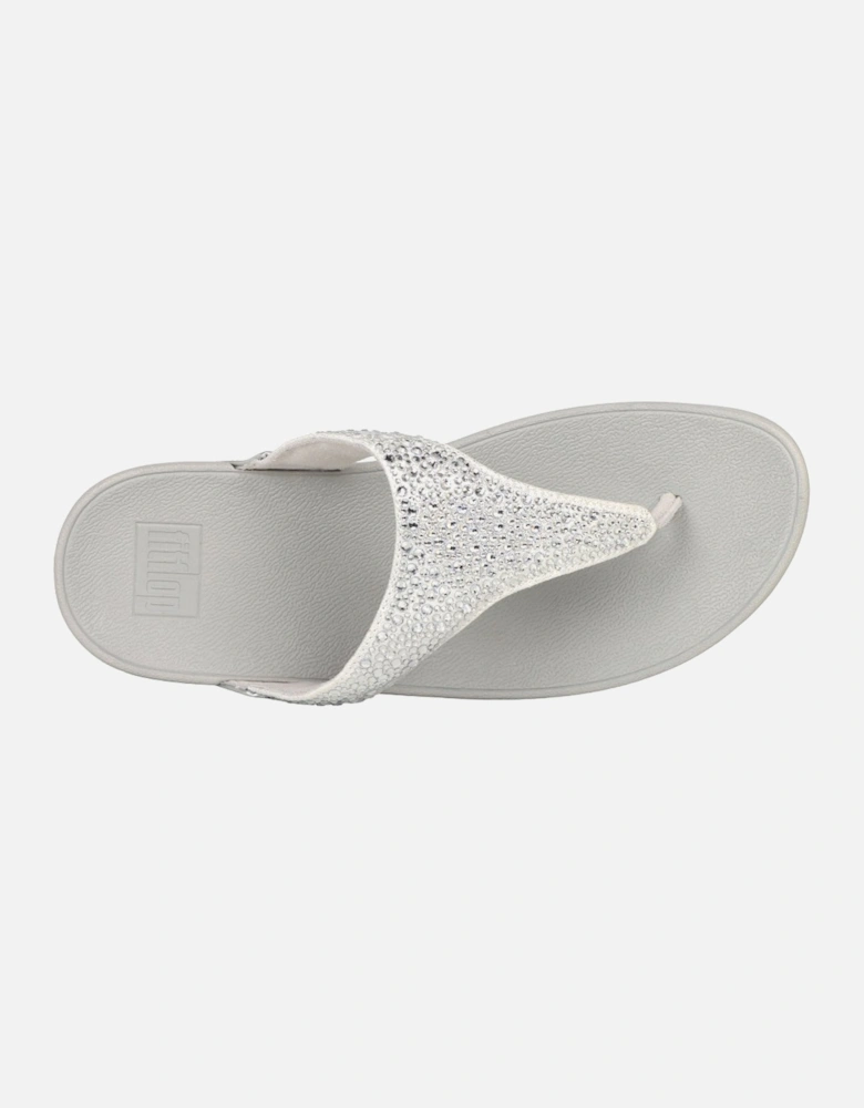 Lulu Crystal Mix Womens Toe Post Sandals