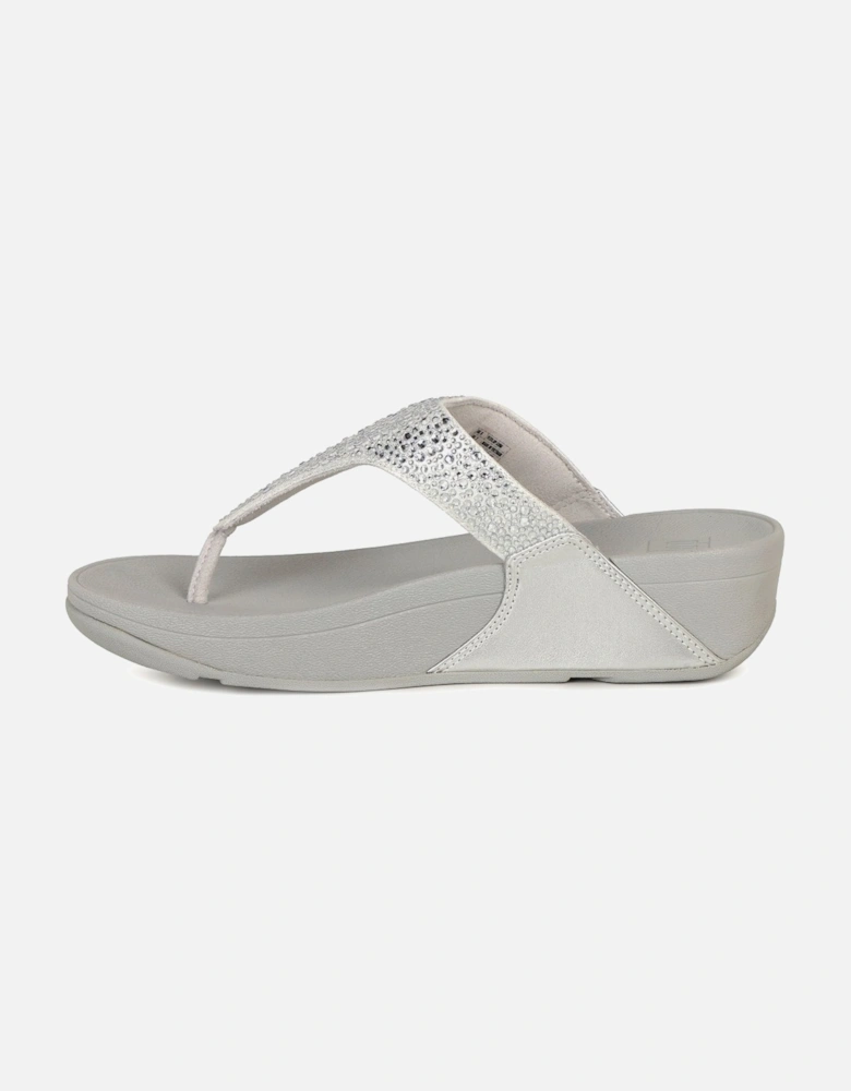 Lulu Crystal Mix Womens Toe Post Sandals