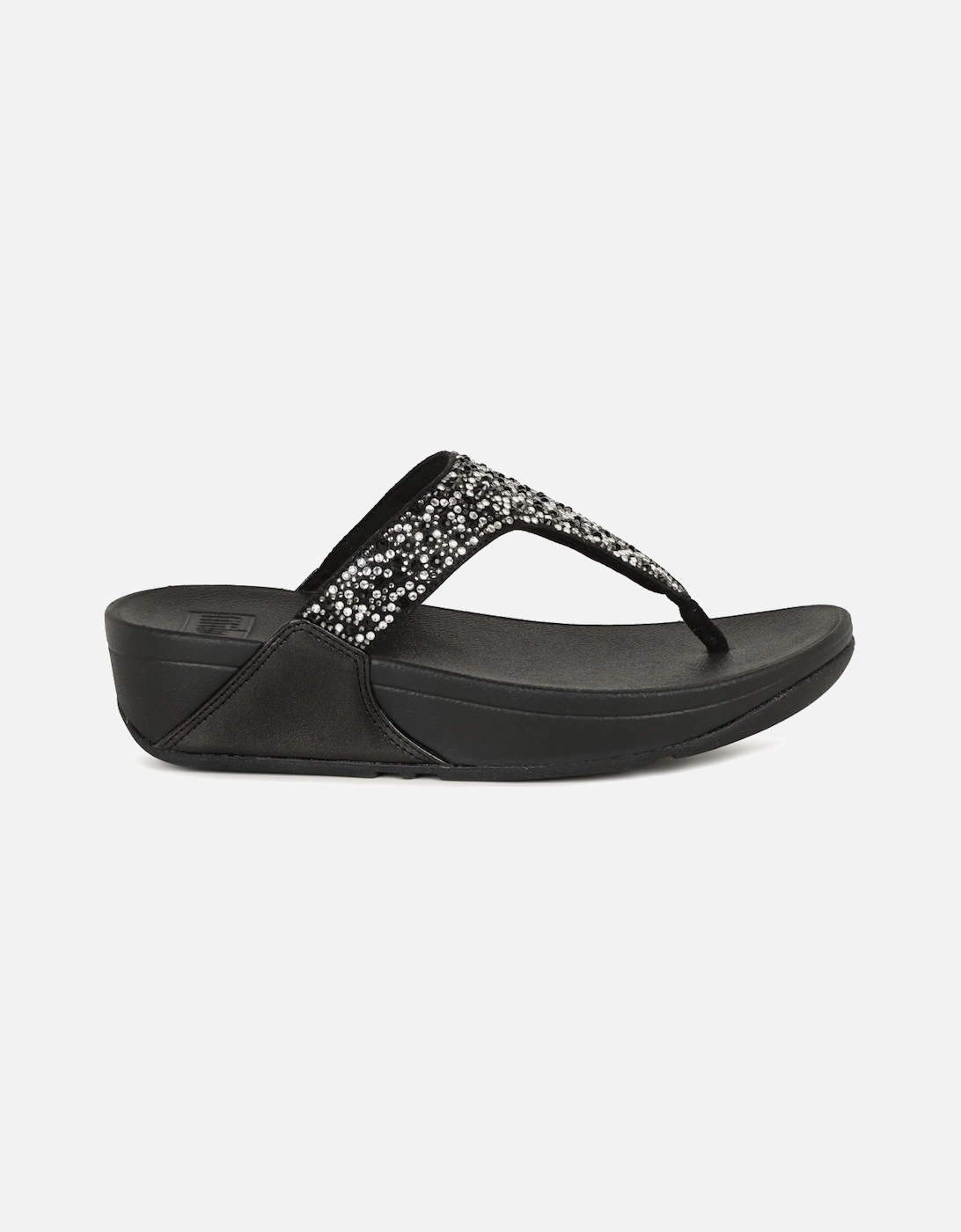 Lulu Crystal Mix Womens Toe Post Sandals
