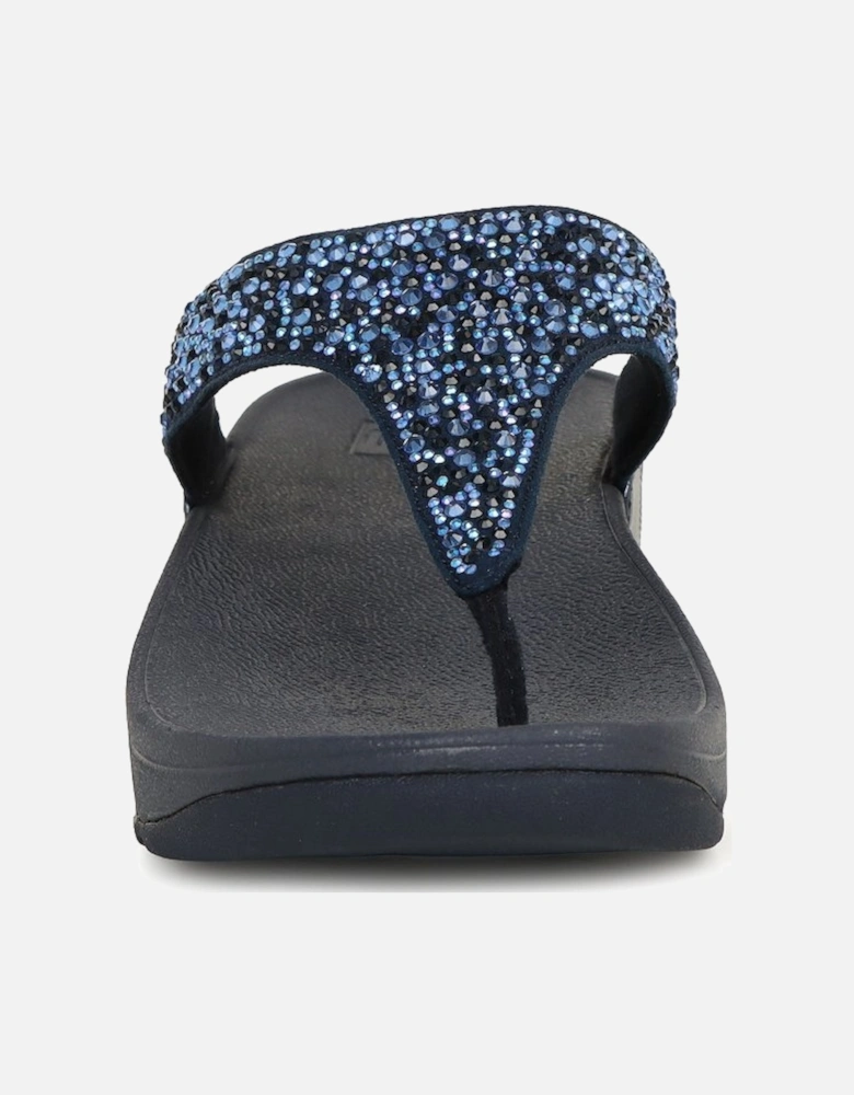 Lulu Crystal Mix Womens Toe Post Sandals