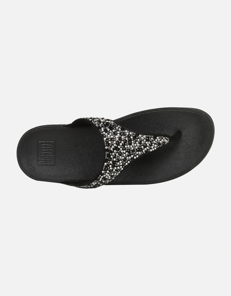 Lulu Crystal Mix Womens Toe Post Sandals