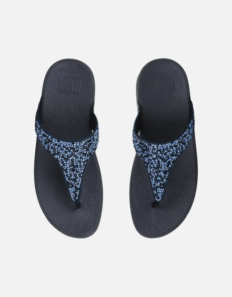 Lulu Crystal Mix Womens Toe Post Sandals