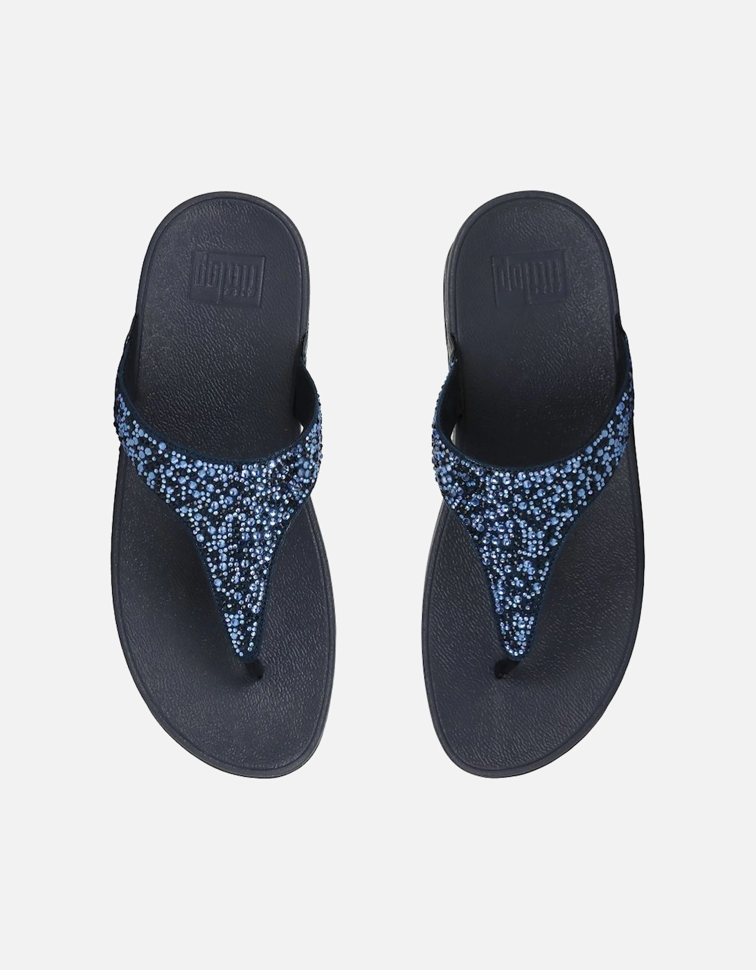 Lulu Crystal Mix Womens Toe Post Sandals