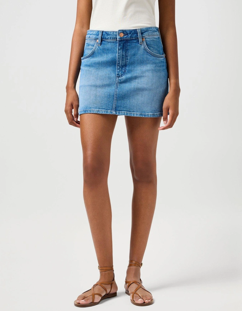 Mini Denim Skirt - Blue
